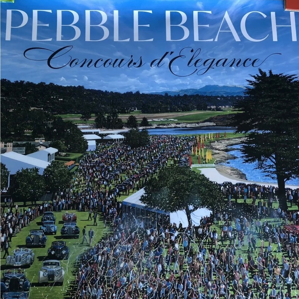 2021 Pebble Beach Concours d’Elegance Poster 1954 Ferrari Best In Show